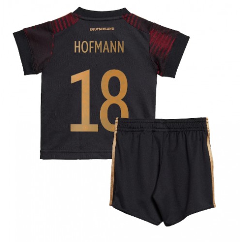 Fotbalové Dres Německo Jonas Hofmann #18 Dětské Venkovní MS 2022 Krátký Rukáv (+ trenýrky)